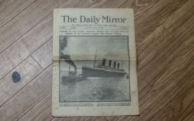 Titanic Interest: Original Daily Mirror Newspaper, Tuesday April 16th, 1912,