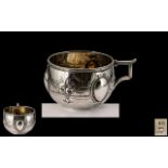 American 19th Century Superb and Solid Coin Silver Decorative Cup, Hand Crafted by a Top American