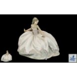 Lladro - Impressive Hand Painted Porcelain Figure ' At the Ball ' Model No 5859.