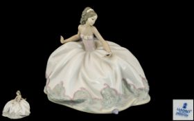Lladro - Impressive Hand Painted Porcelain Figure ' At the Ball ' Model No 5859.