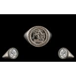 Gents Silver Signet Ring of pleasing design and quality;