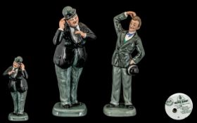 Royal Doulton Figures of Stan Laurel & Oliver Hardy,