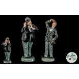 Royal Doulton Figures of Stan Laurel & Oliver Hardy,