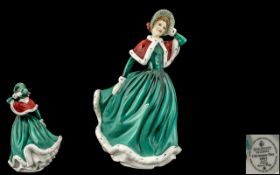 Royal Doulton Classics Hand Painted Porcelain Figure ' Christmas Day 2001 ' HN4315. Designer N.