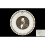 Spode Charles Dickens Centenary Plate in bone china, 1870 -1970 Limited edition of 5000, No. 4246.