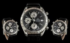Omega Speedmaster Panda Gents Iconic Automatic Chronograph Wrist Watch.