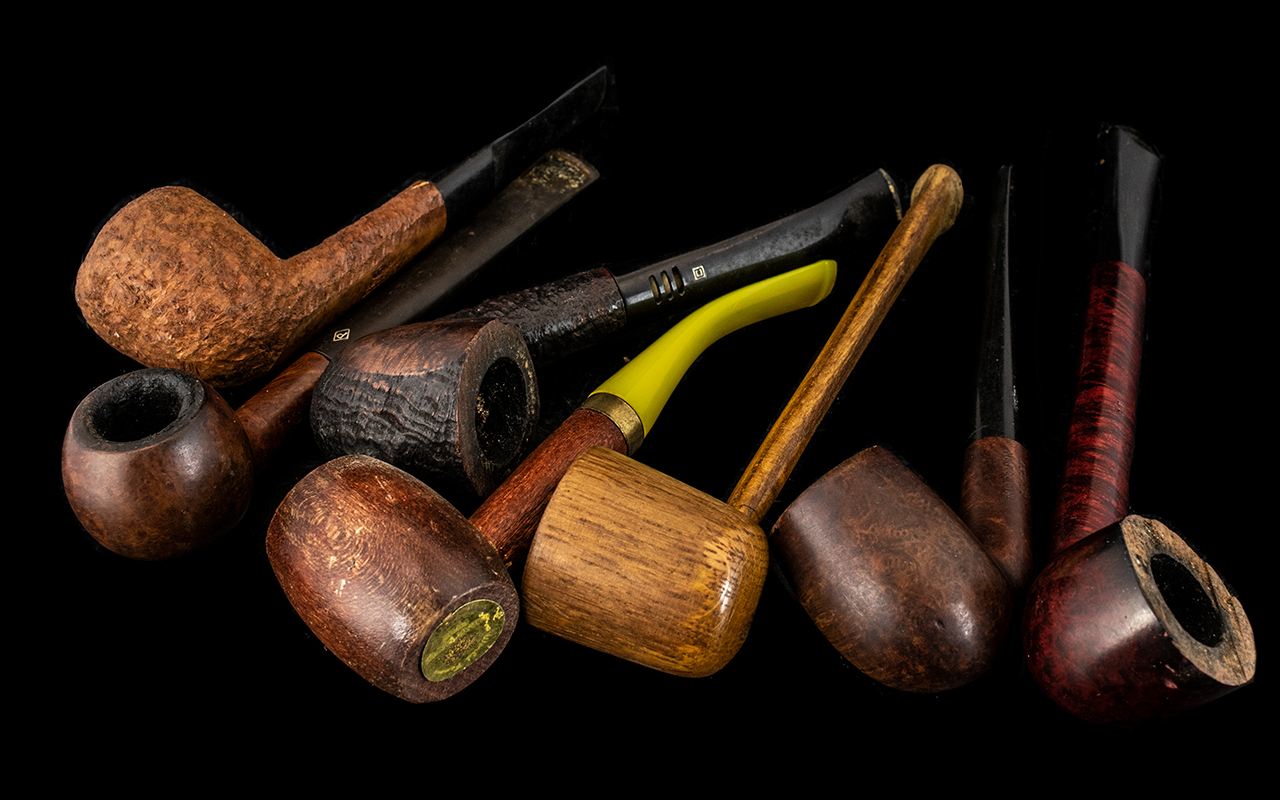 Collection of Old Pipes to include Carey, Thorburn, T & B etc., seven in total, all makes and sizes