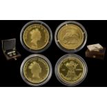 Royal Mint East India Company Ltd and Numbered Edition 24ct Gold 2 Coin Proof Set.