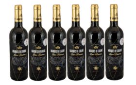 Marques De Carano Gran Reserve 2008 Collection of ( 6 ) Six Bottles of Medal Winning Red Wine,