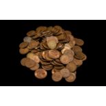 Bag of Old Copper Coins weighing approx 1.4 kg.
