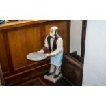 Superior Fibre Glass Dumb Waiter, mid-century. Good quality shop display dumb waiter, black