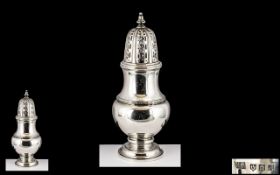 Victorian Period - Scottish Interest. Sterling Silver Sugar Sifter of Pleasing Proportions.