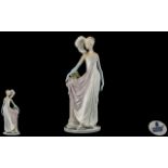Lladro Superb and Tall Hand Painted Porcelain Figure ' Socialite of the 20's ' Model No 5283.