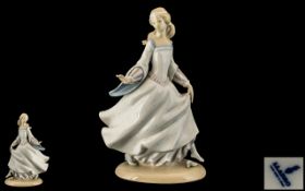 Lladro - Hand Painted Porcelain Figurine ' Cinderella ' Model No 4828. Issued 1972 - 1998. Height 9.