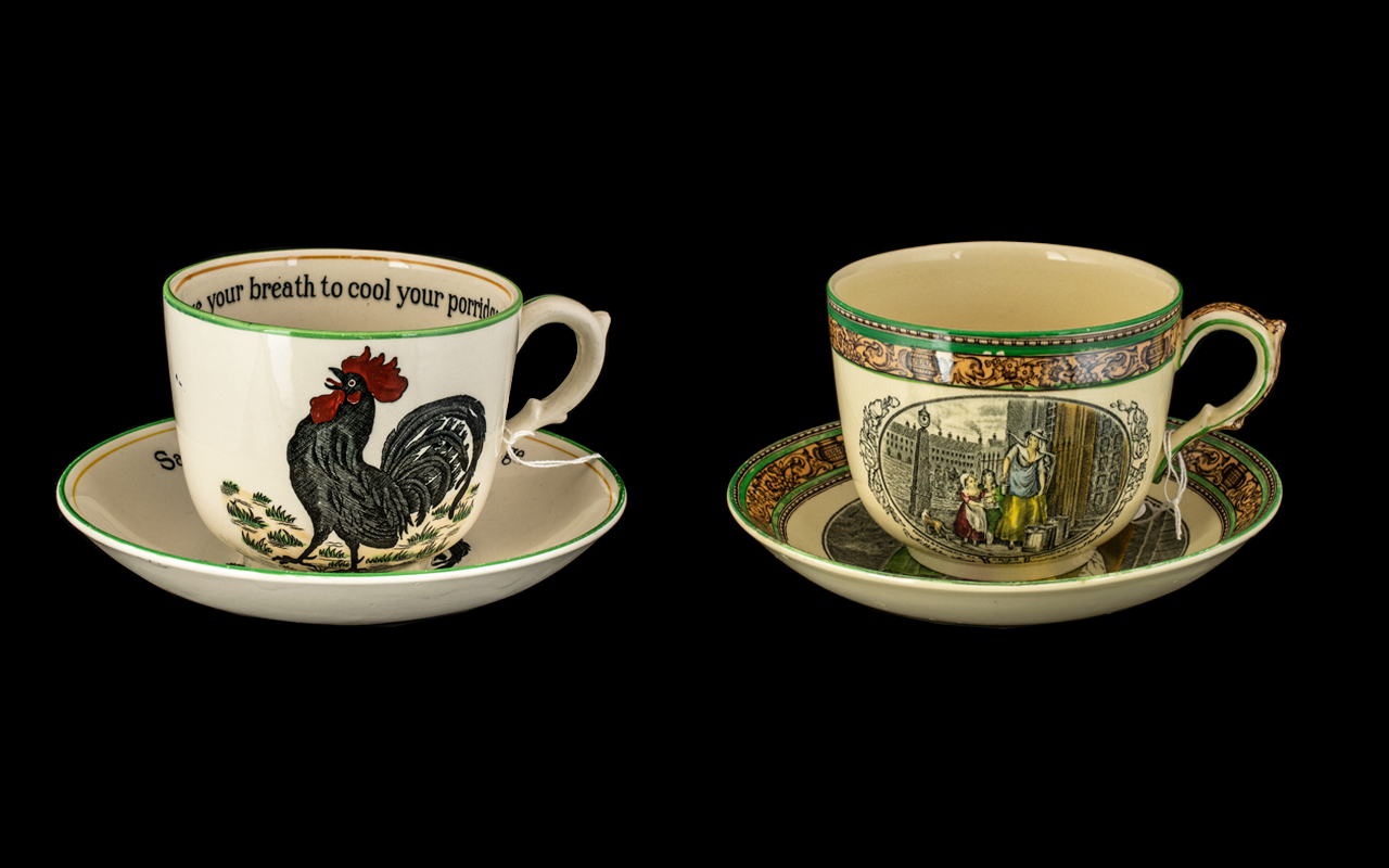 Pair of Adams Breakfast Cups and Saucers