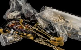 Misellaneous Box of Costume Jewellery wi