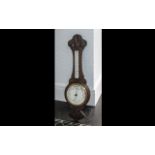 Oak Cased Aneroid Barometer by J J Lockw