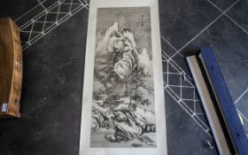 Chinese Early 20th Century Ink Painted S