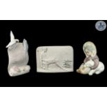 Two Lladro Plaques, one signed Lladro Co