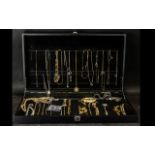 Large Attache Case of Costume Jewellery.