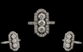 Platinum Superb Quality Diamond Set Ring