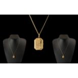 Ladies 9ct Gold Hinged Locket with Attac