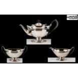 Sterling Silver 3 Piece Matched Tea Serv