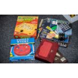 Box Of Toys To Include Double Twelve Dominoes, Rubiks Cube, Dice And card Game,