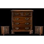 Mahogany Apprentice Piece Chest of Drawers. Of Heavy and Solid Constructions.