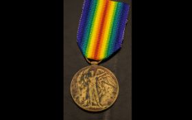 WWI Allied Victory Medal, 17638 PTE W.