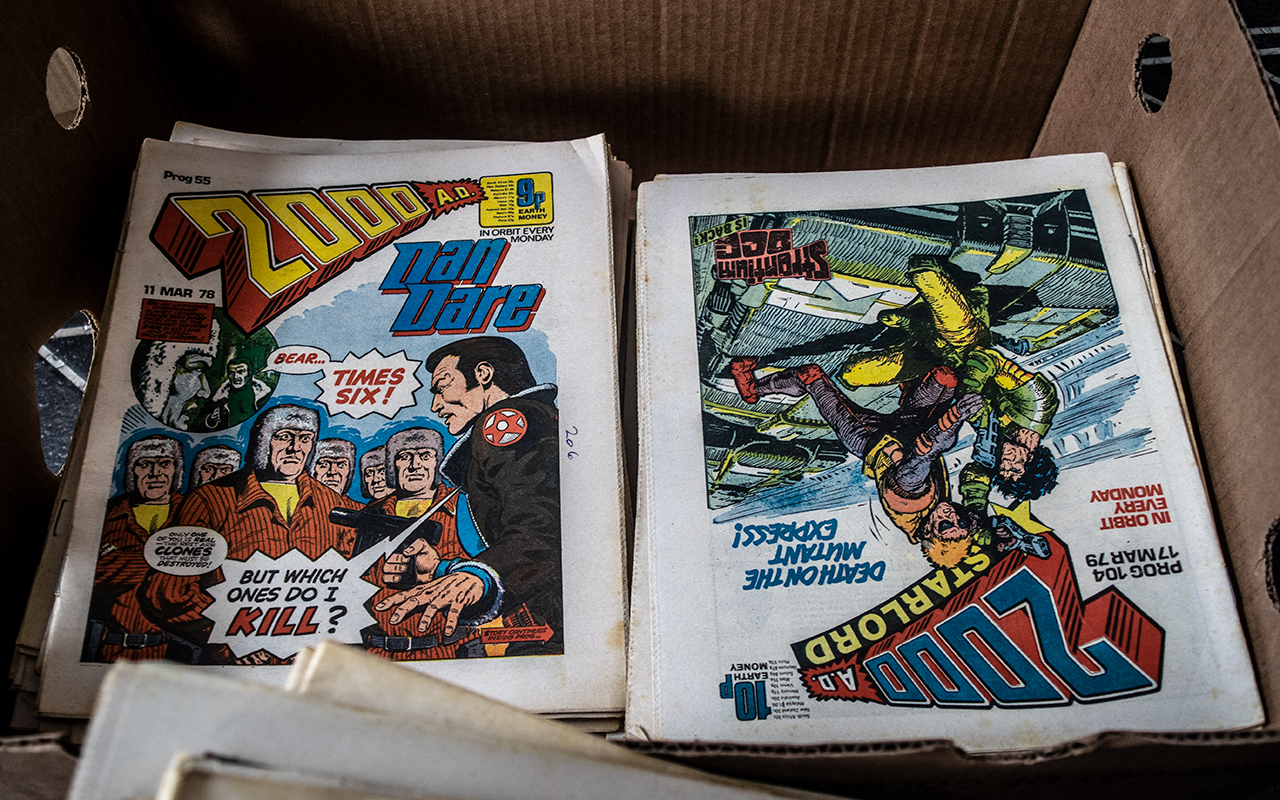 Large Box of 2000 AD Comics, all 1970s, over 100 in total. Ideal for the enthusiast. - Image 2 of 10