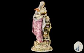 Large Meissen Porcelain Figure of Science, 1894.