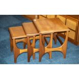 G Plan Teak Nest of Three Tables with shaped sides, of traditional form (3)