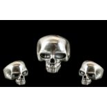 Large and Impressive Skull Ring, very well detailed throughout; a real statement piece,