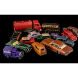 Large Collection of Miscellaneous Vintage Cars, Trucks and Buses, Corgi- Lledo- Dinky,