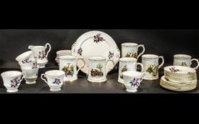 Collection of Assorted Porcelain, comprising Royal Windsor Bone China Tea Set of six cups,