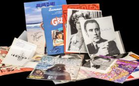 Film Autographs - Nice Collection with Lots of Top Stars Signatures - Noted Including Grease (