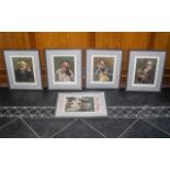 Collection of Five Pears Soap 1897 Prints, original prints in later modern frames, comprise of: '