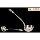 Victorian Period - Fine Quality Sterling Silver Ladle of Solid Construction and Excellent Condition.