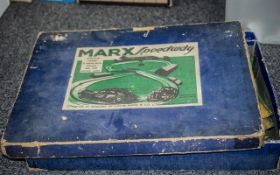 Louis Marx Company Tinplate and clockwork boxed Speedway set,