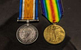 WWI MEDAL DUO, 25692 PTE A. HOLLAND 1st Btn LNLR.