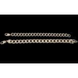 Gents and Ladies Good Quality Pair of Sterling Silver Bracelets,