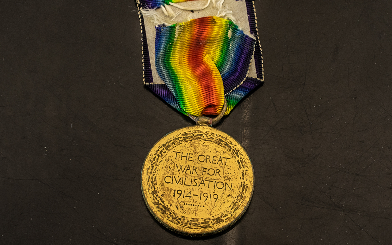 WWI Allied Victory Medal, 265980 PTE G. - Image 2 of 3