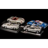 Four Urago Italian Made Collectors Car Models, comprising Mercedes-Benz 300SL 1954, McLaren FI 1993,