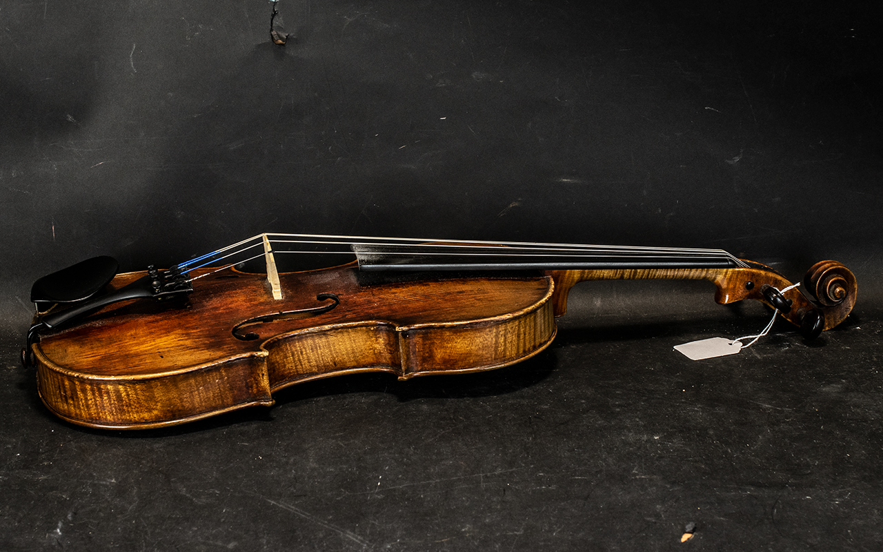 Violin, 2-Piece Back, length 14". Overall length 24". - Image 3 of 3