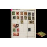 Really Nice ' Abbey ' Stamp Album. Lots of Old and Interesting Stamps. Noted 5?-GB. Seahorse.