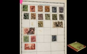 Really Nice ' Abbey ' Stamp Album. Lots of Old and Interesting Stamps. Noted 5?-GB. Seahorse.