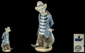 Lladro Collectors Society 1986 Hand Painted Porcelain Figure ' Little Traveller ' Model No 7602.
