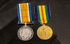 WWI MEDAL DUO, 68104 PTE J. McLACHLAN 1st Btn Cheshire Rgt (KIA 02/09/1918).