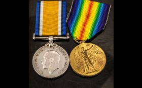 WWI MEDAL DUO, 265678 PTE F.R. CANDY 7th Btn Somerset Light Infantry (KIA 14/08/1917).